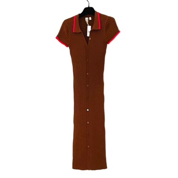 Anthropologie Dresses & Skirts - Ribbed Polo Dress
